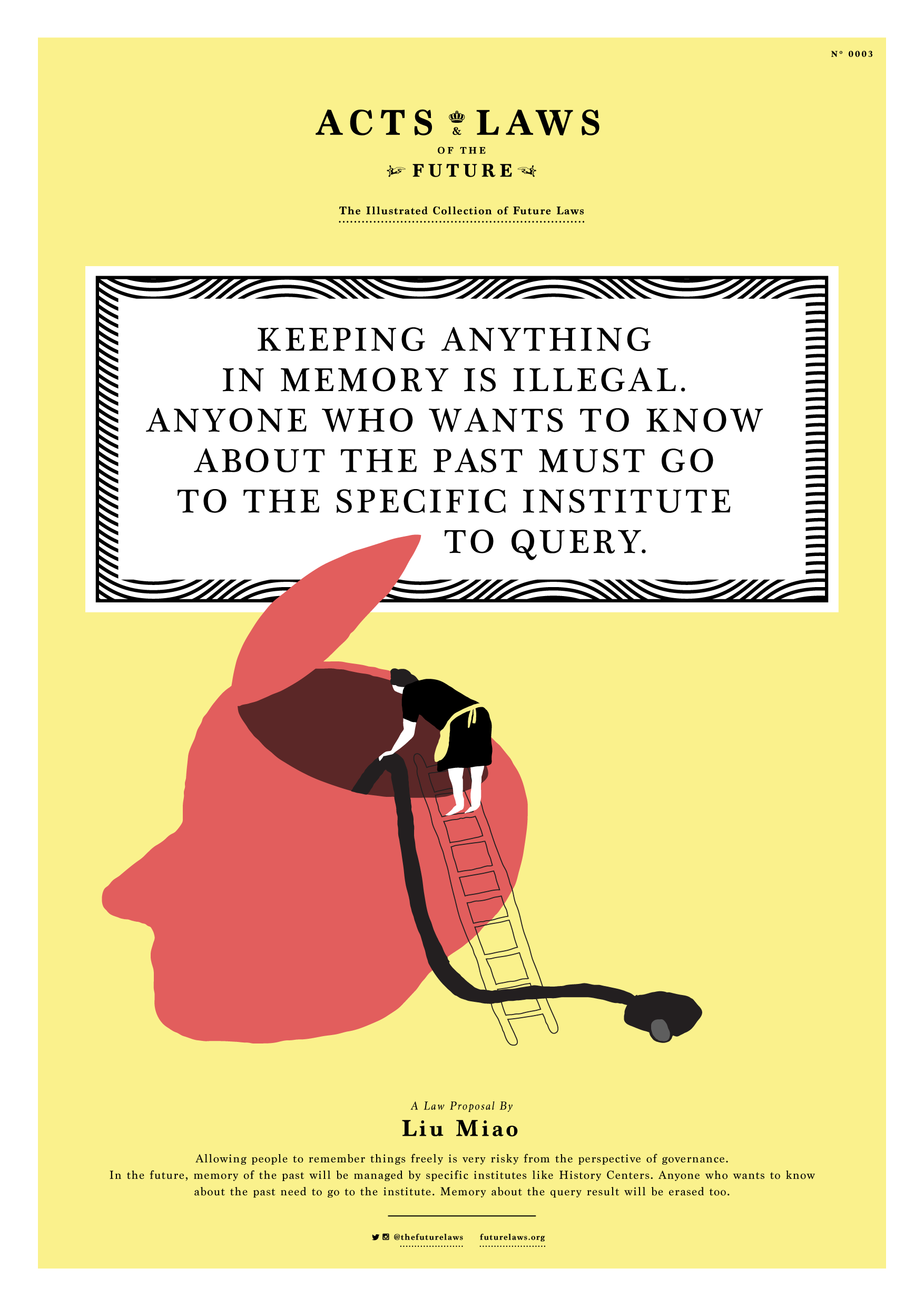 Keeping anything in memory is illegal. Anyone who wants to know about the past must go to the specific institute to query.